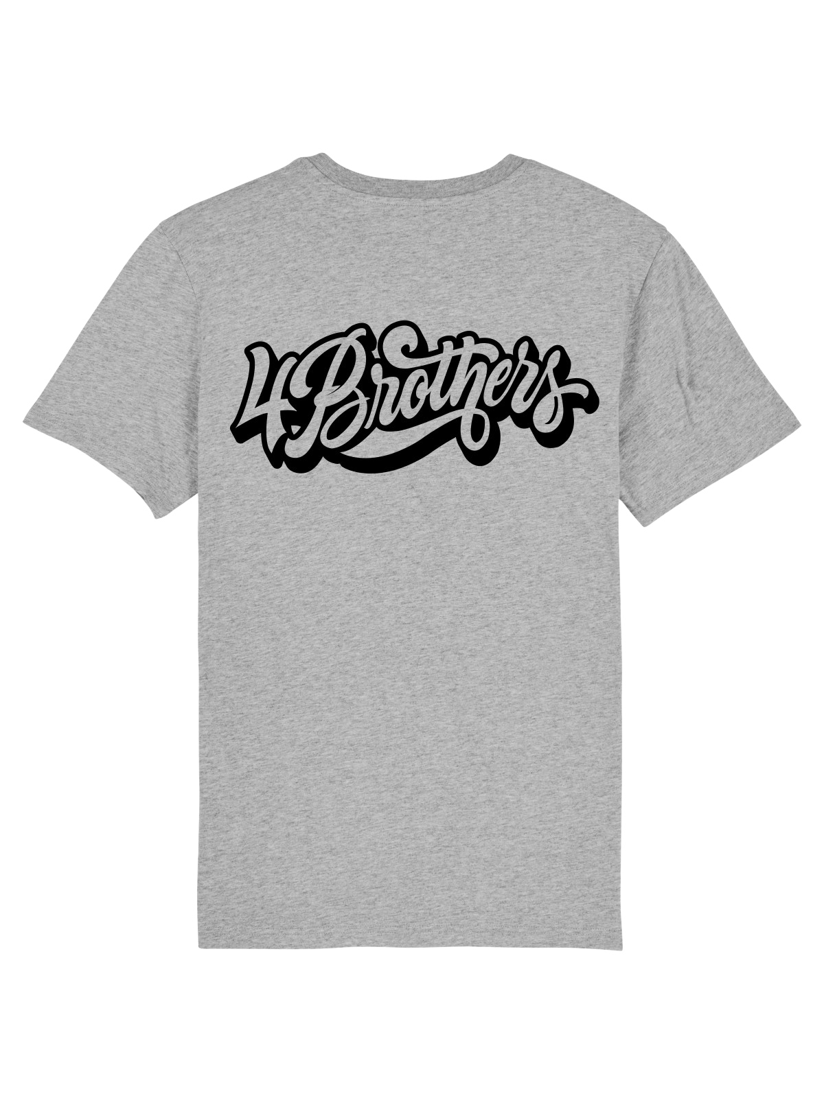 4Brothers T-Shirt comic font  T-Shirt Road Grey 5XL