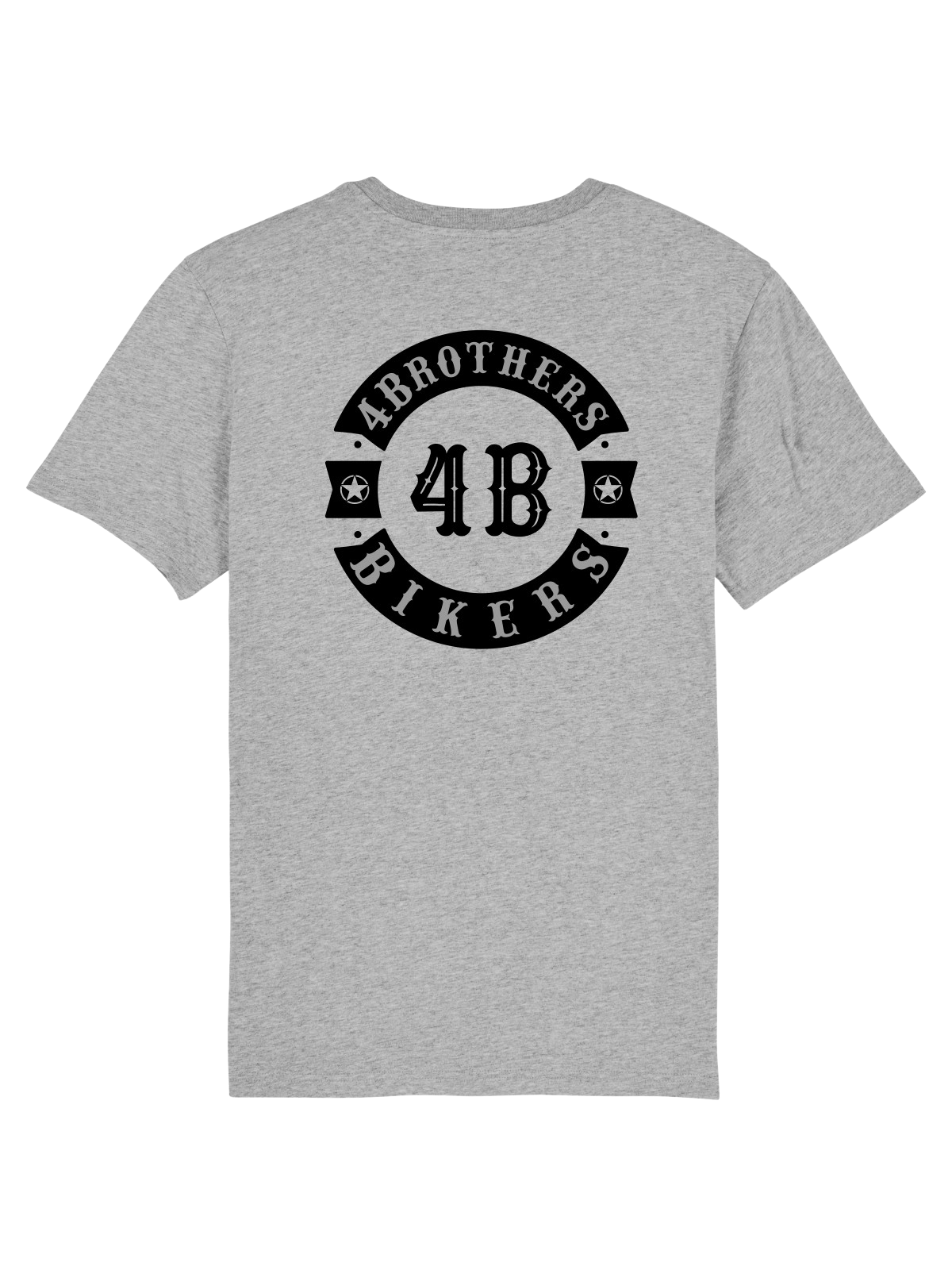 4Brothers T-Shirt 4B patch  T-Shirt Road Grey 5XL