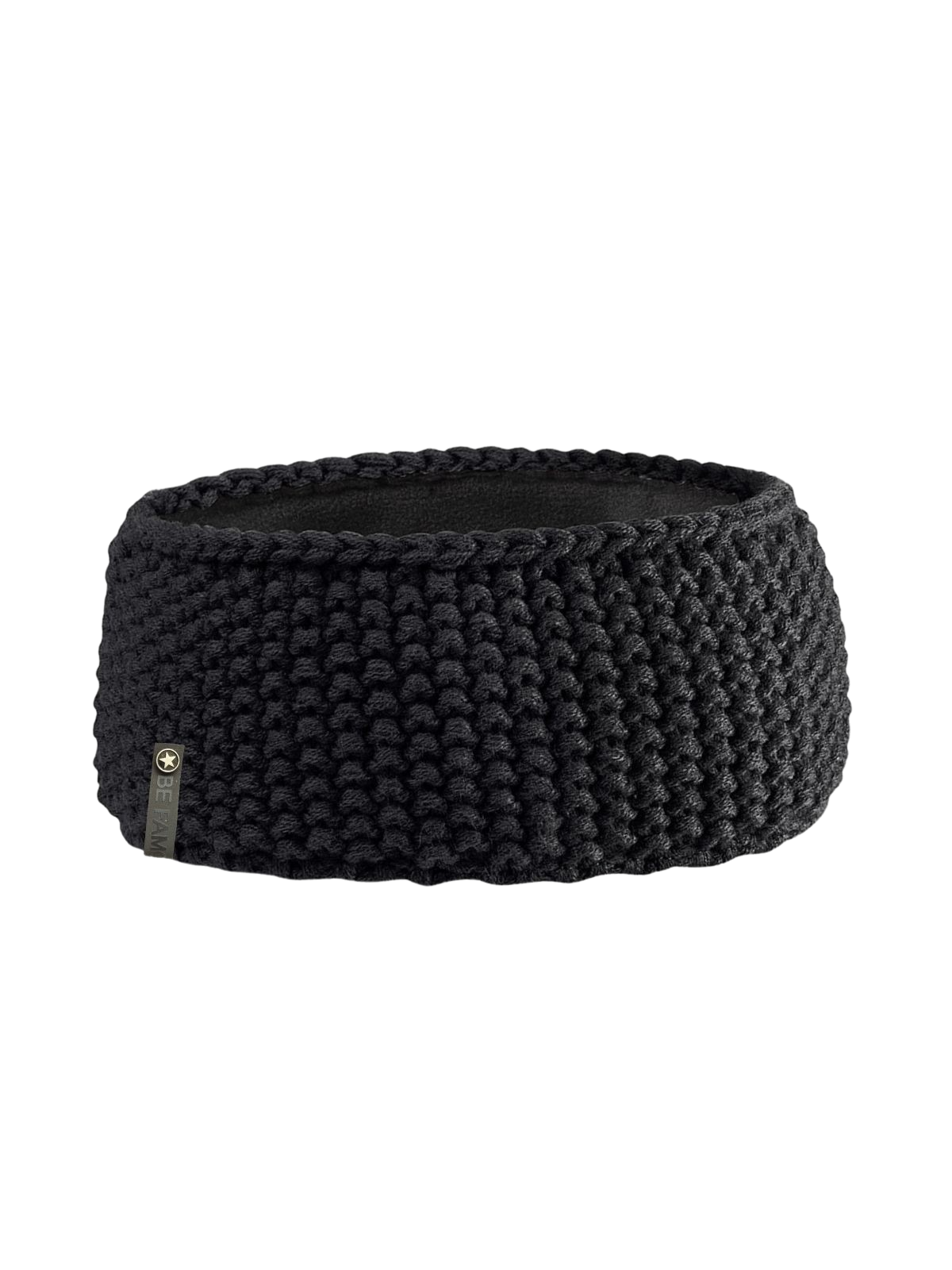 Be Famous Waffle Knit Headband HB02 Black