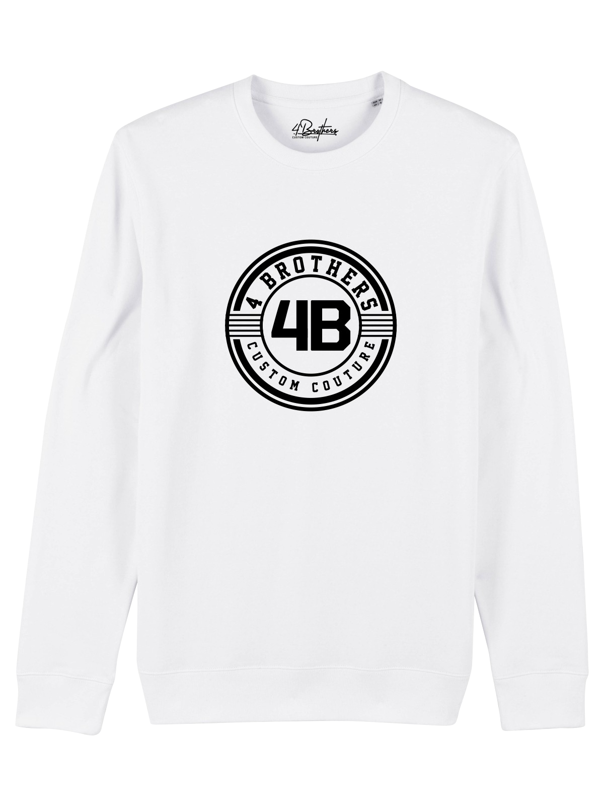 4Brothers Sweatshirt Logo New White 4XL