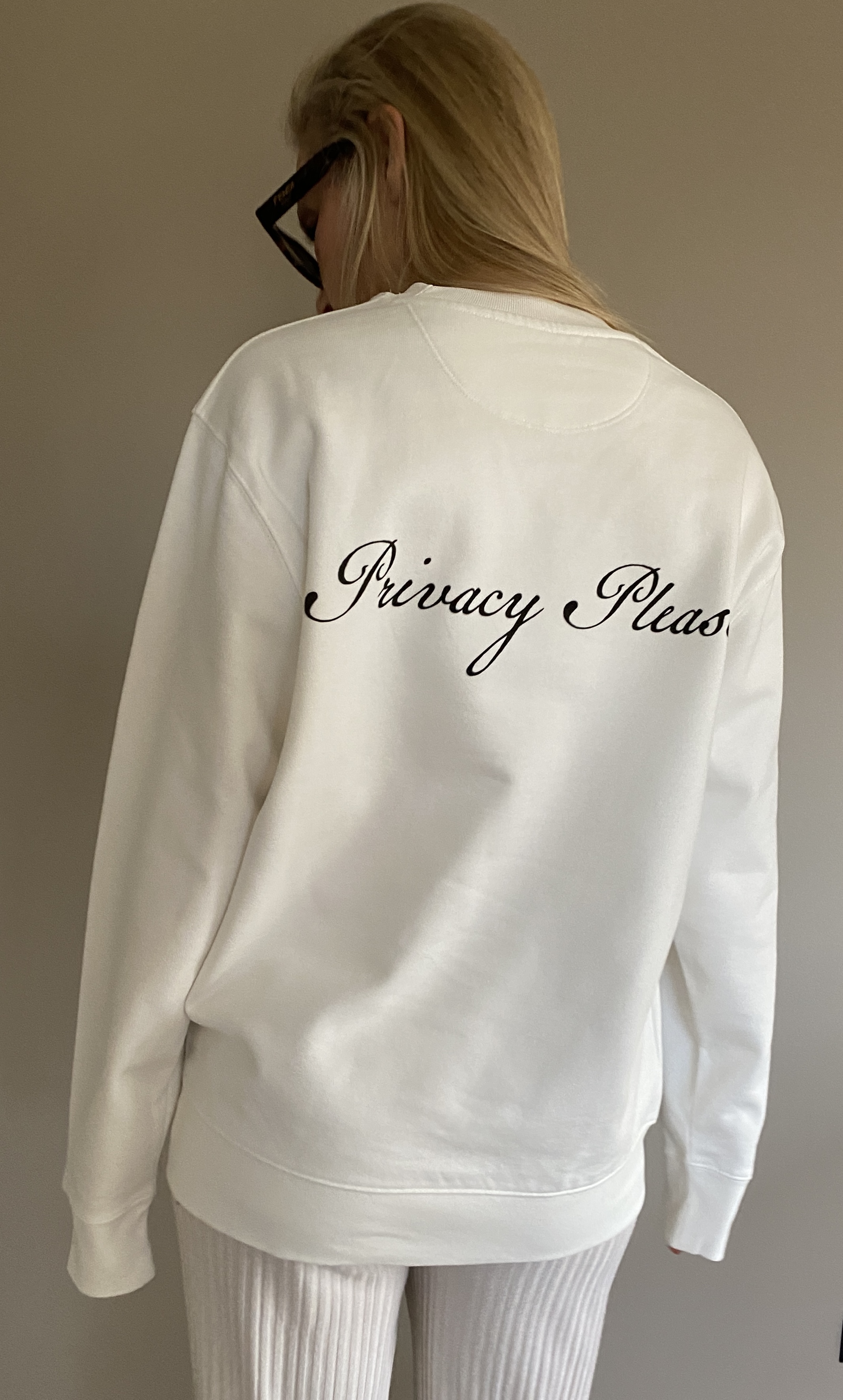 Sweater Privacy Please white XXL