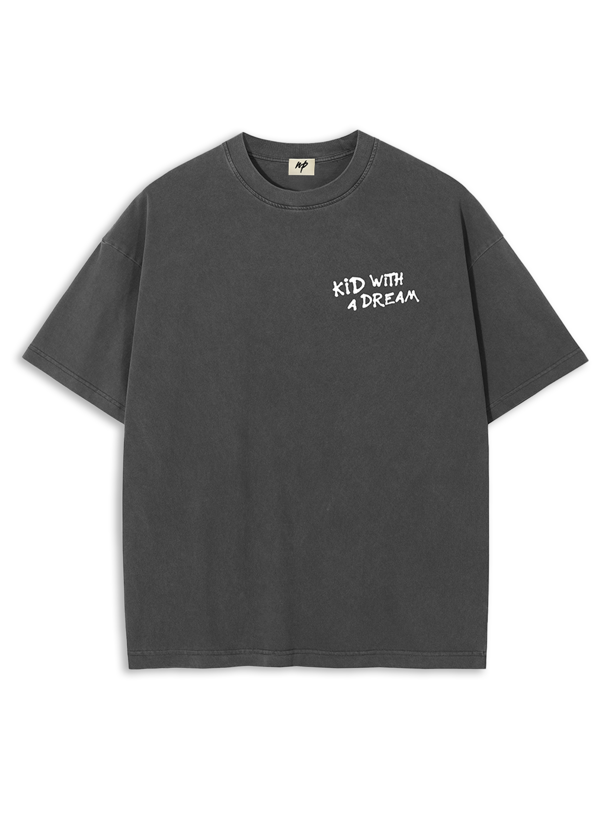 Kid With A Dream T-Shirt Vintage Grey
