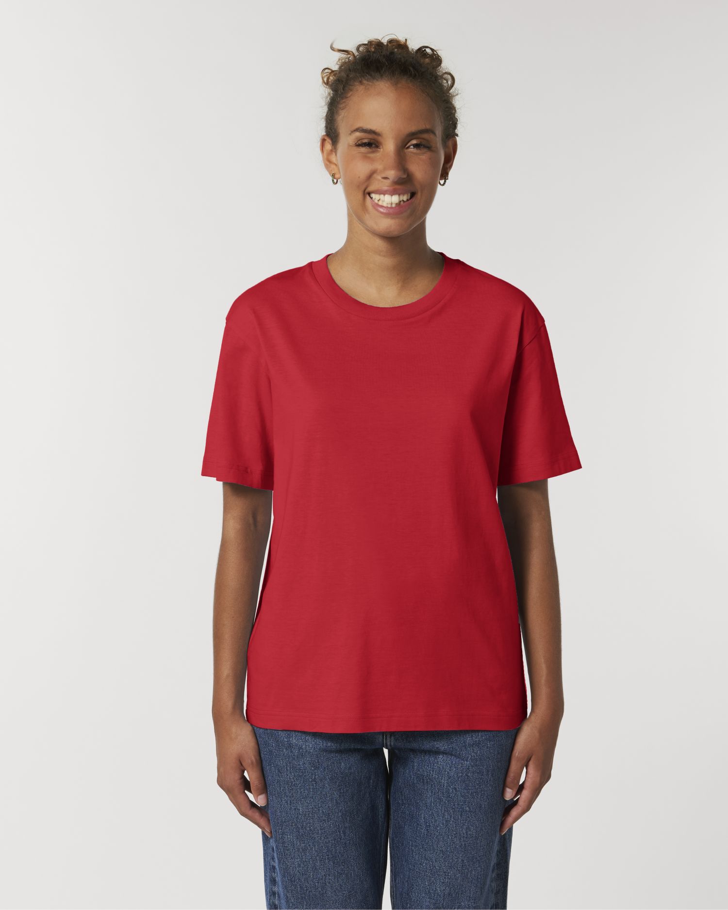 Be Famous Organic Unisex Relaxed T-shirt Red XXL