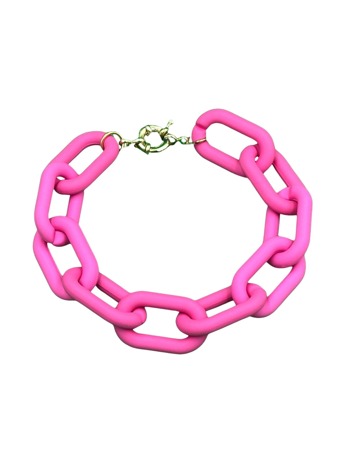 Be Famous Rubber Chain Bracelet pink BFACC064