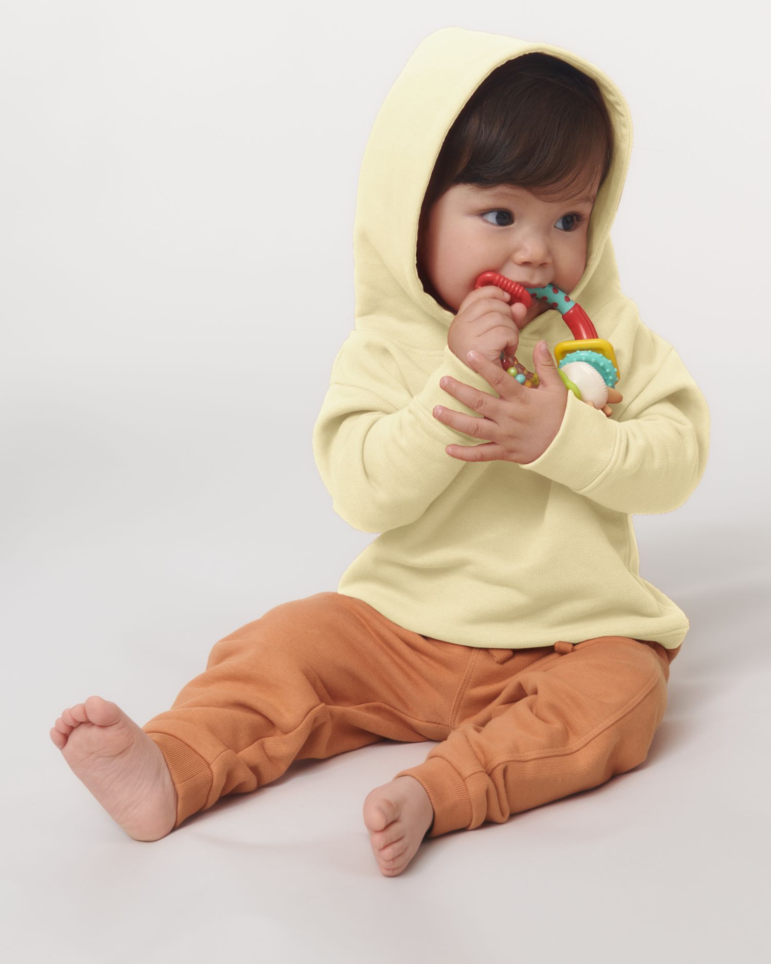 Be Famous Baby Organic Premium Hooded Sweatshirt Butter 24-36 m/92-98cm