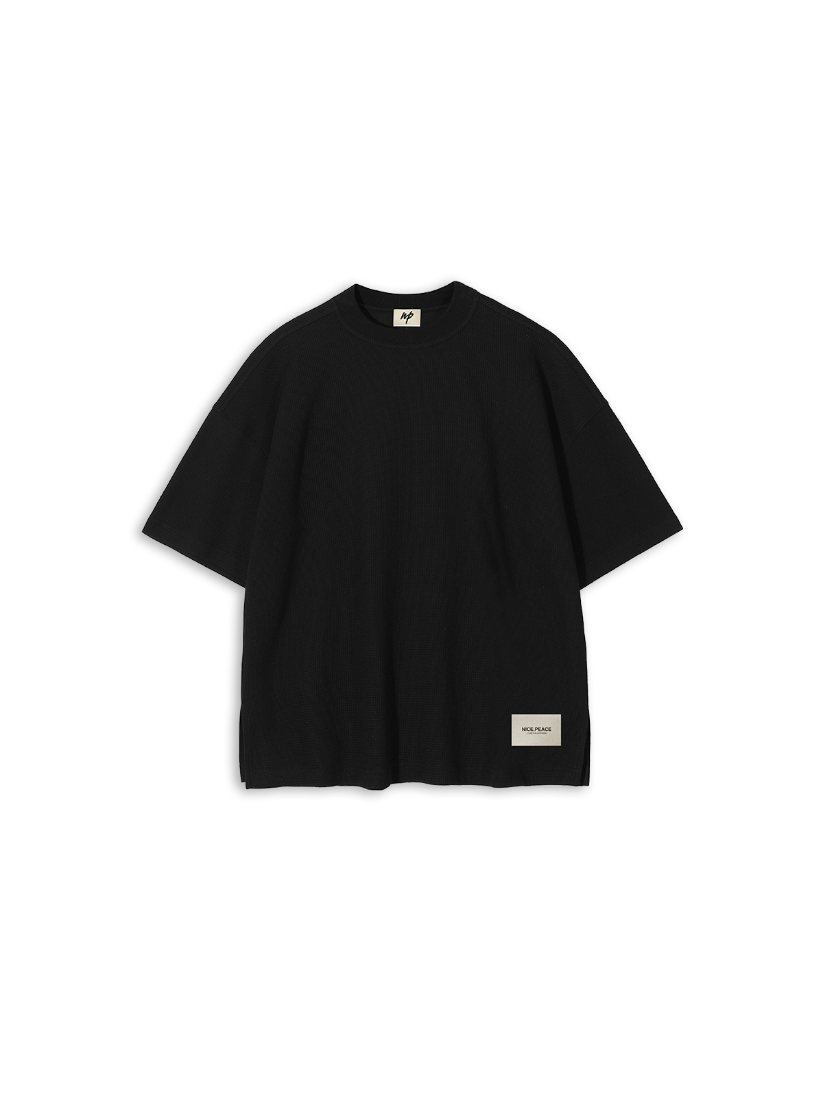 Waffle T-Shirt Black