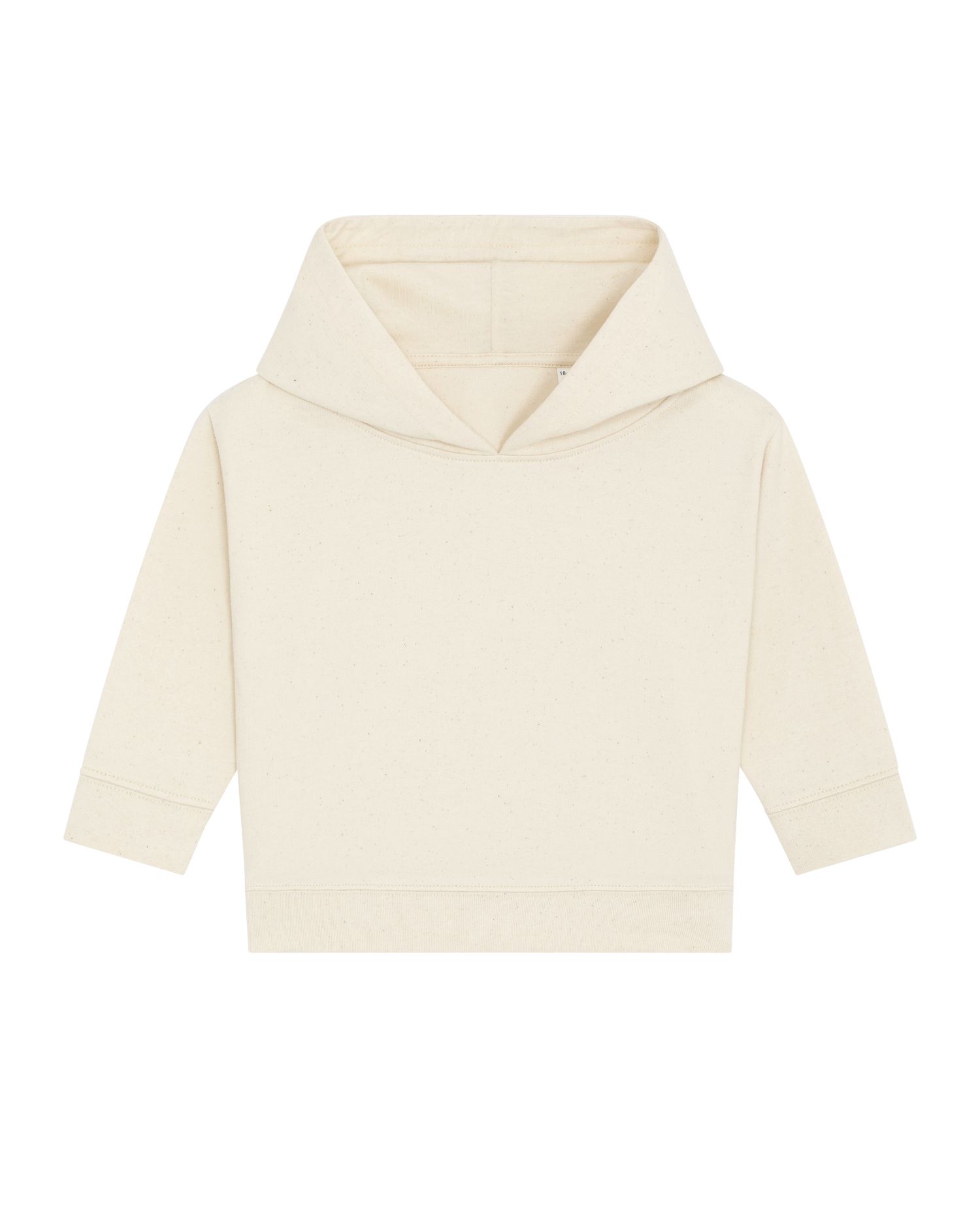 Be Famous Baby Organic Premium Hooded Sweatshirt Natural Raw 24-36 m/92-98cm