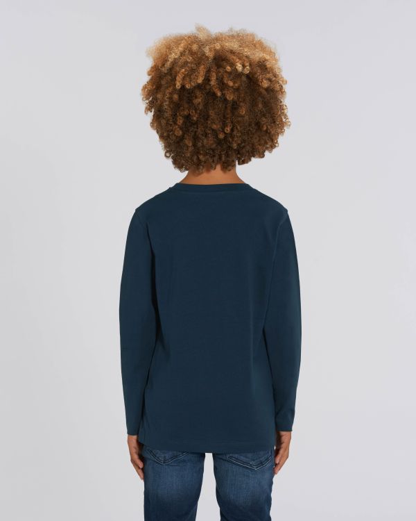 Be Famous Organic Longsleeve Kids French Navy 12-14