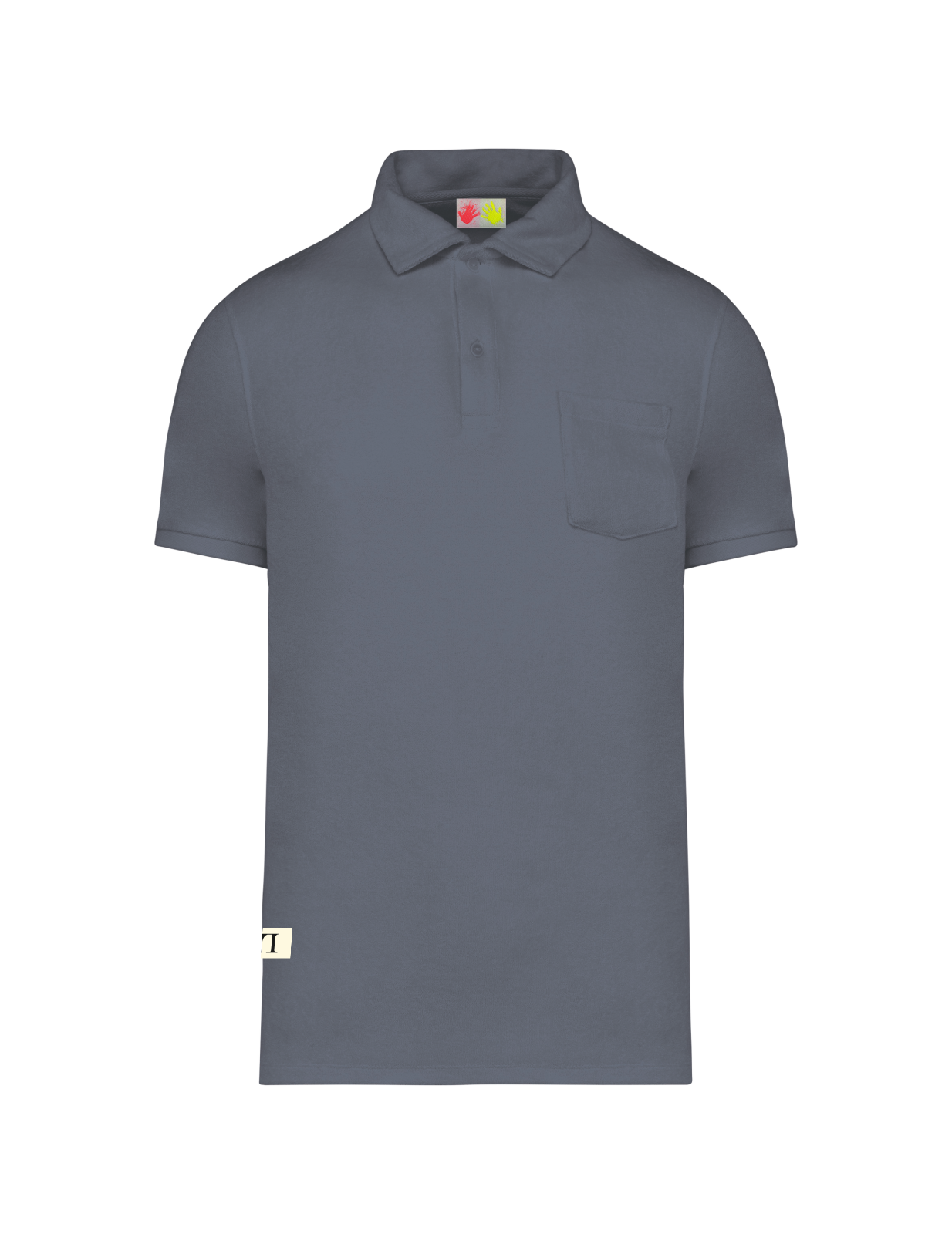LL -Terry Towel Polo Shirt mineral grey
