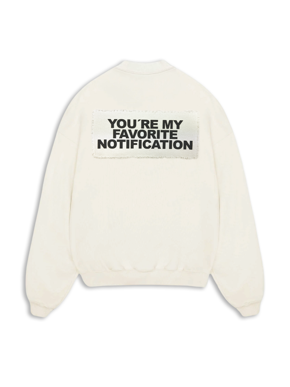 Fav-Notification Sweater Vintage White