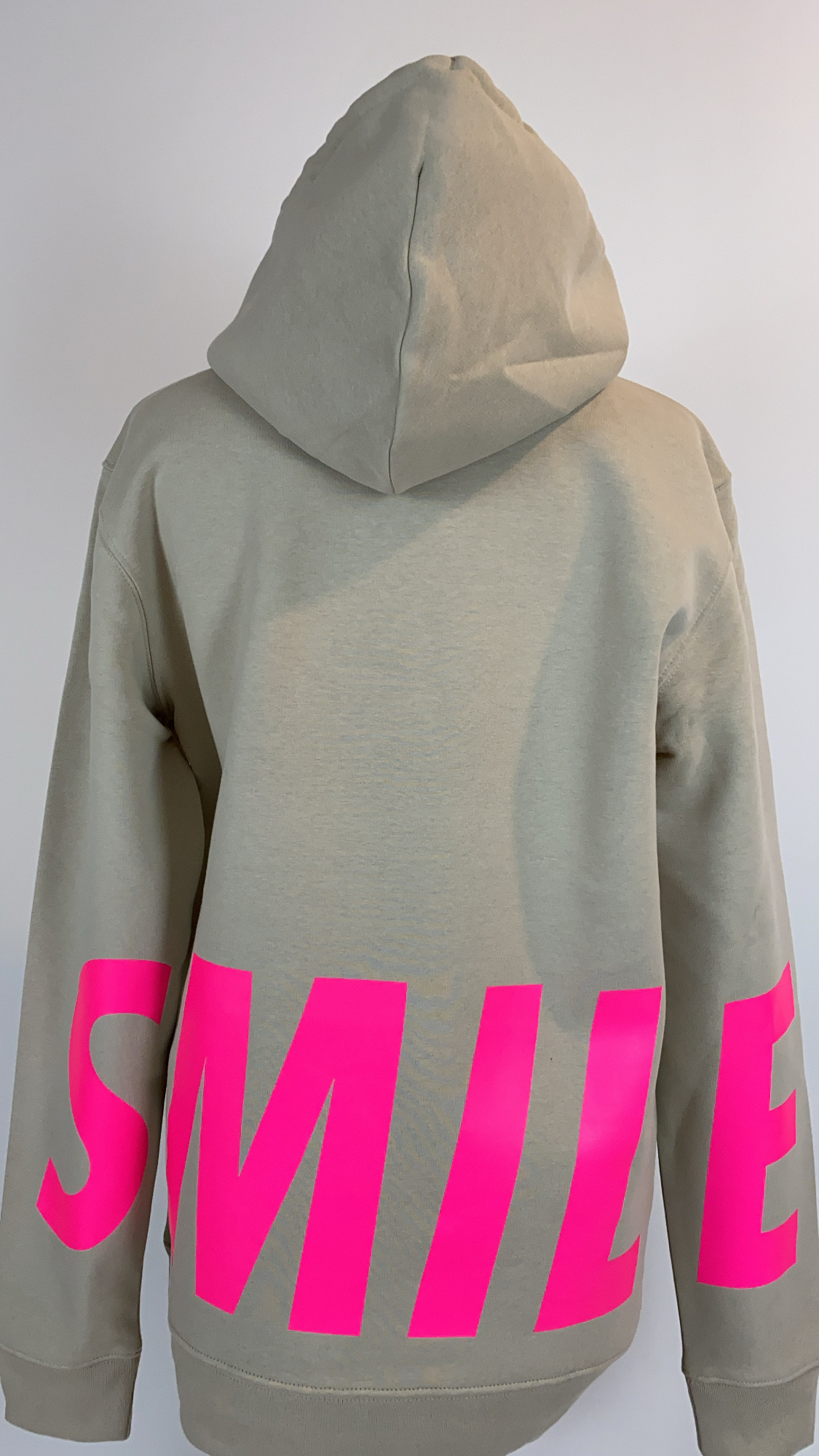 HOODIE SMILE EDITION 22 NUDE/NEONPINK M
