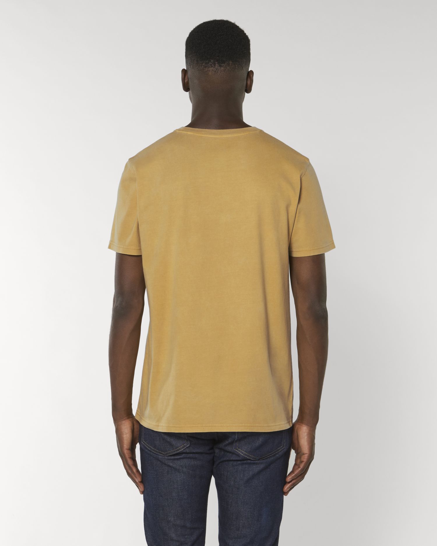 Be Famous Organic Unisex Vintage Classic T-Shirt G. Dyed Ochre S