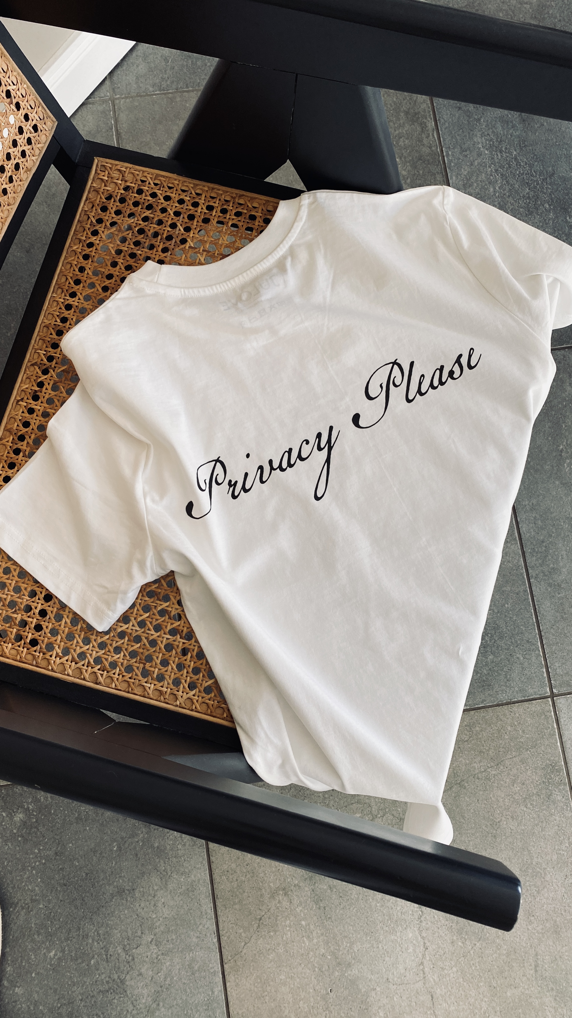 T Shirt Privacy Please vintage white XXL