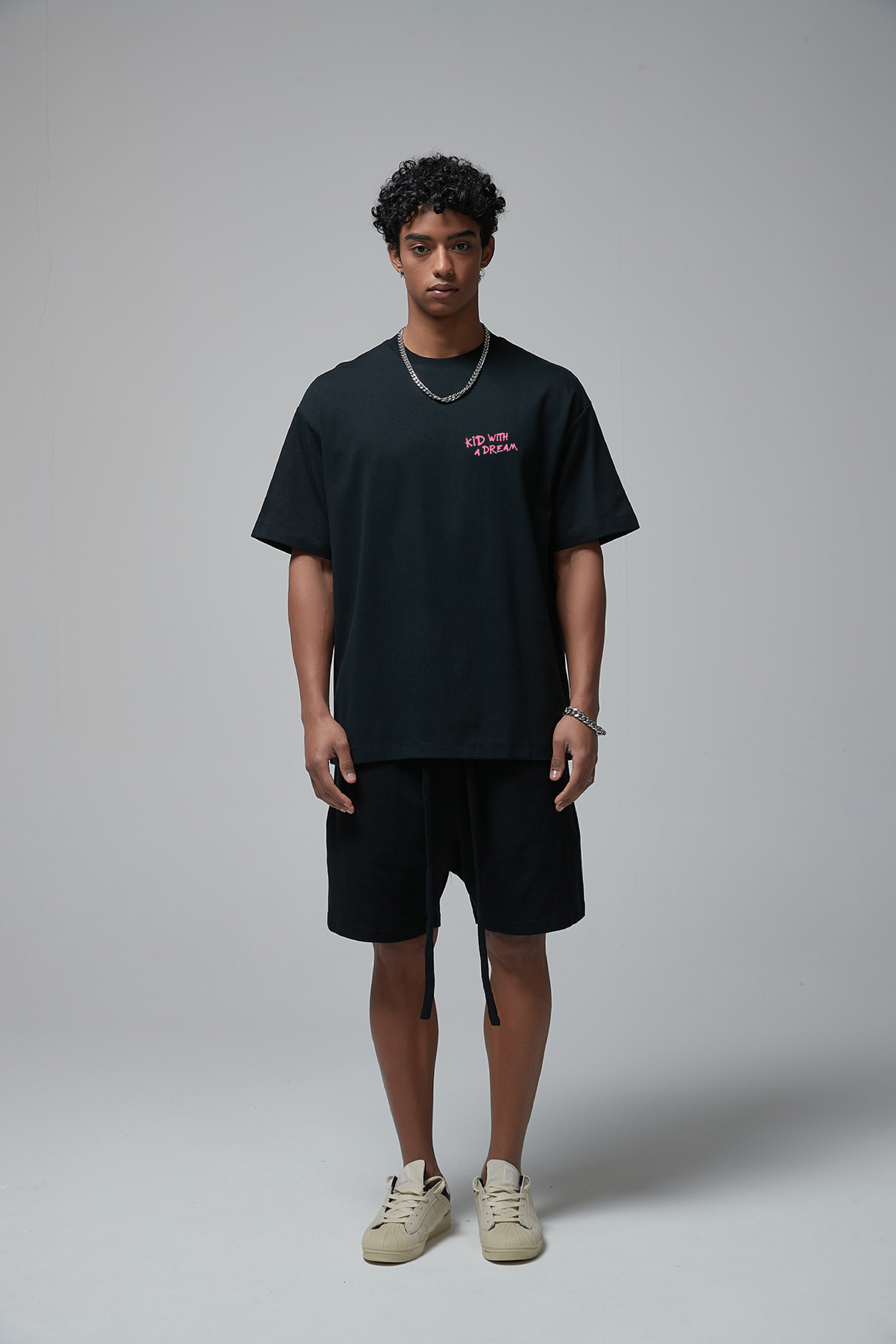Kid With A Dream T-Shirt Black/Rose'