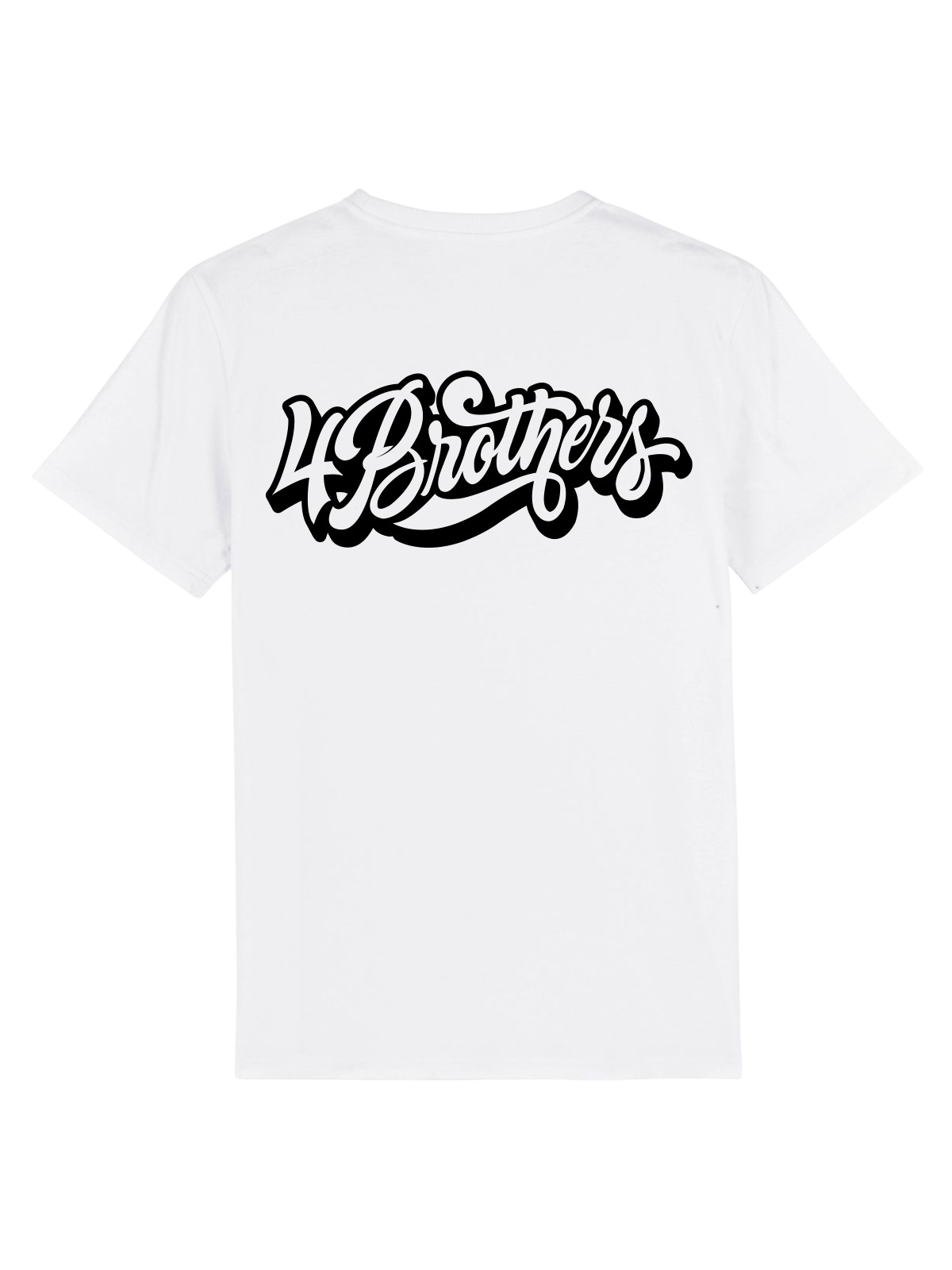 4Brothers T-Shirt comic font T-Shirt New White 5XL