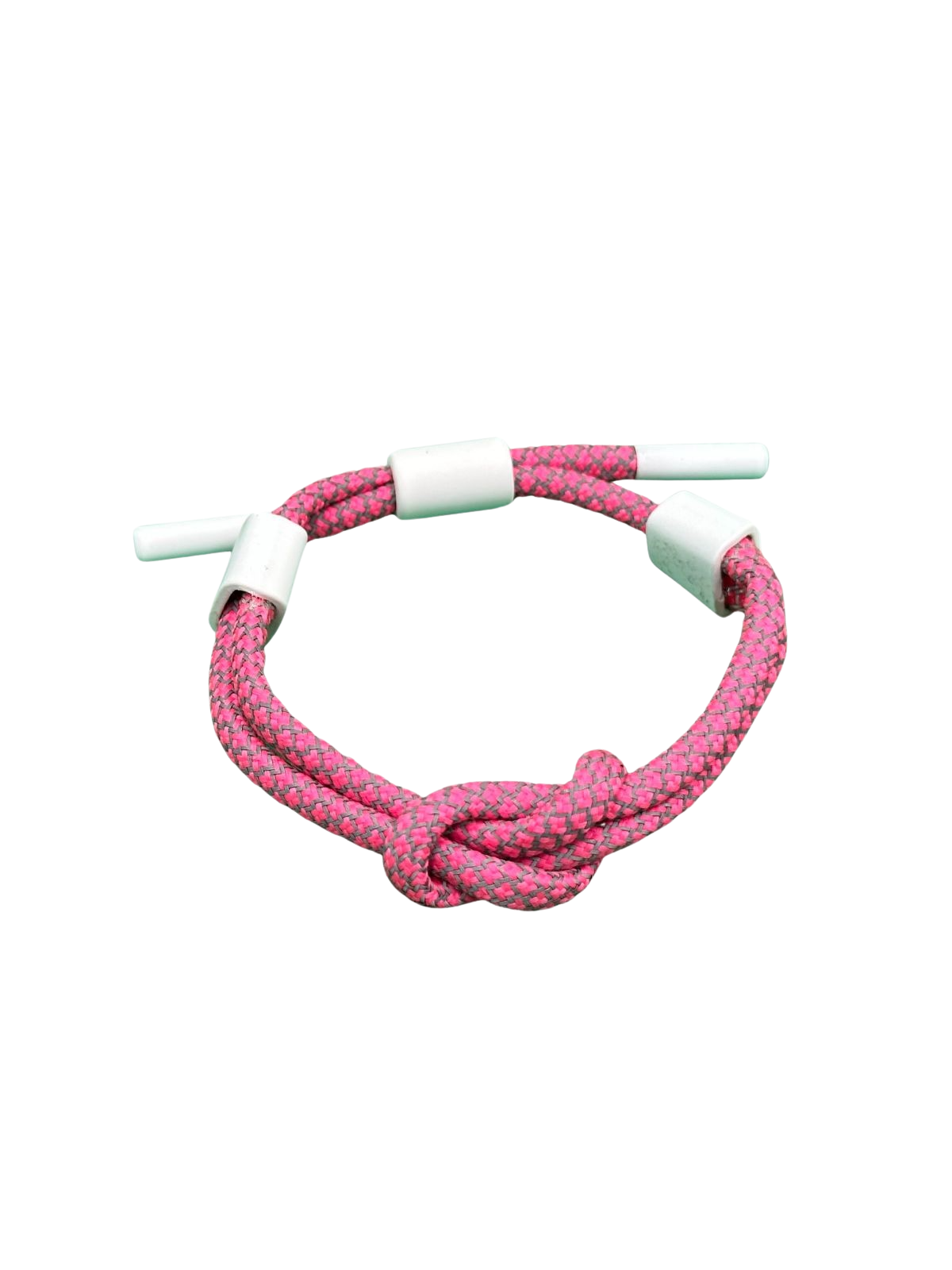 Be Famous Drawcord Bracelet pink/schwarz/weiß BFACC069