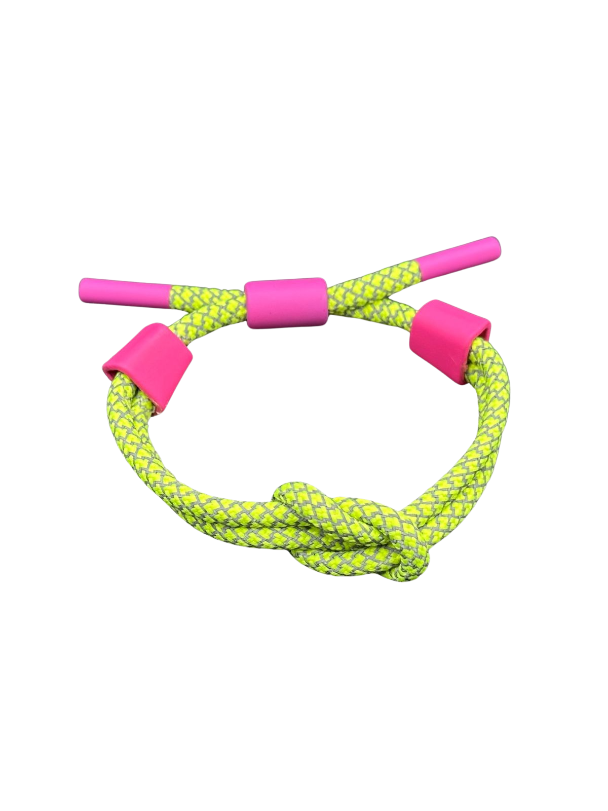 Be Famous Drawcord Bracelet neon gelb/schwarz/pink BFACC068