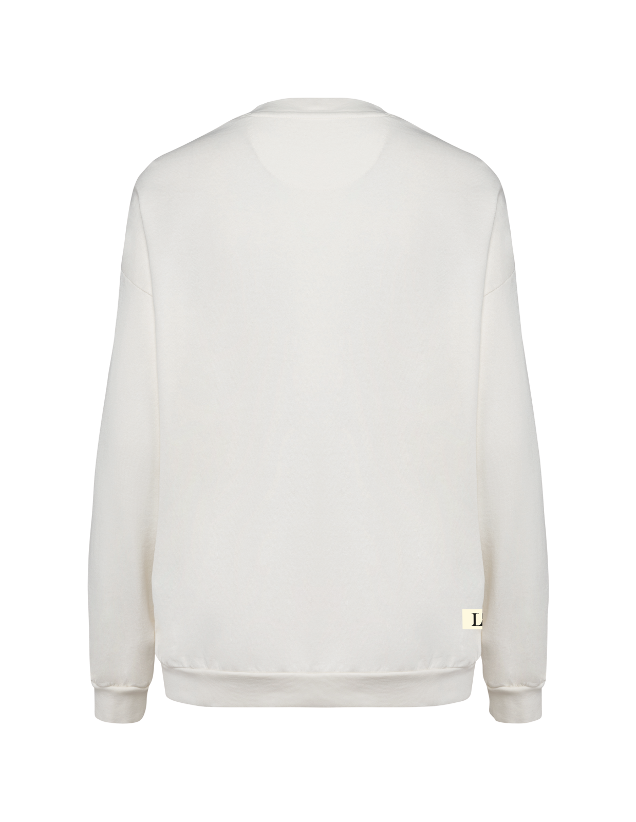 LL Oversized Terry Sweater ivory