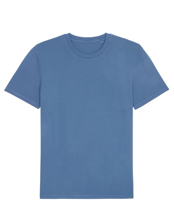 Be Famous Organic Unisex Vintage Classic T-Shirt G. Dyed Cadet Blue XXL