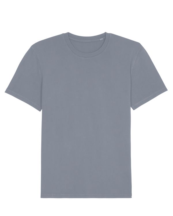 Be Famous Organic Unisex Vintage Classic T-Shirt G. Dyed Lava Grey XXL