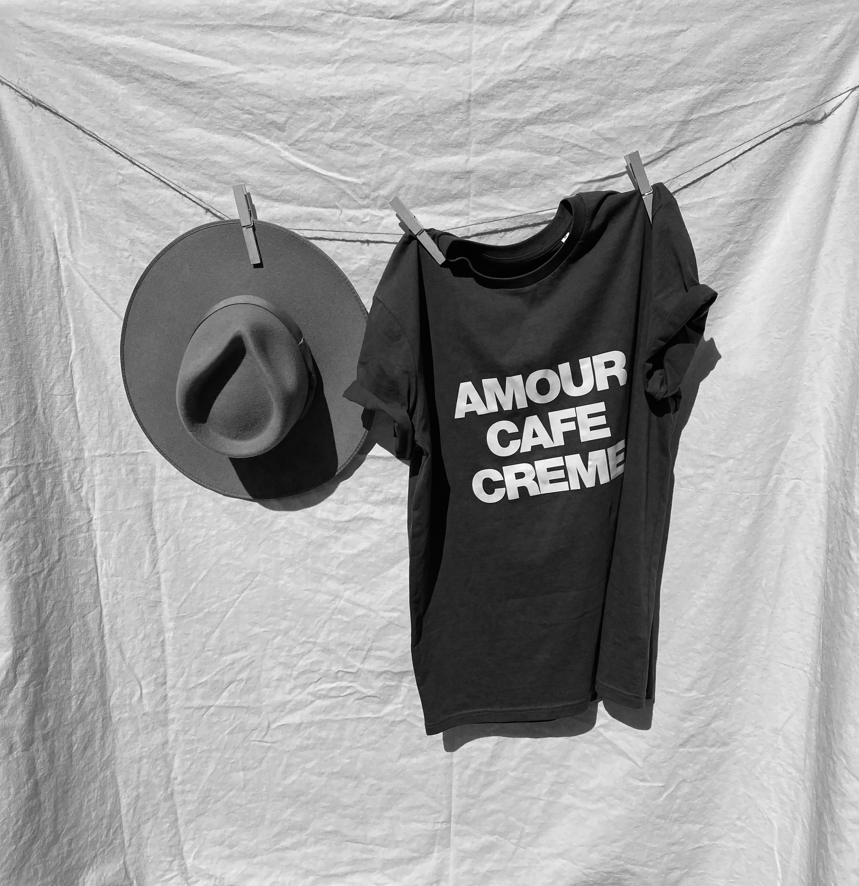 T SHIRT AMOUR CAFE CREME offwhite