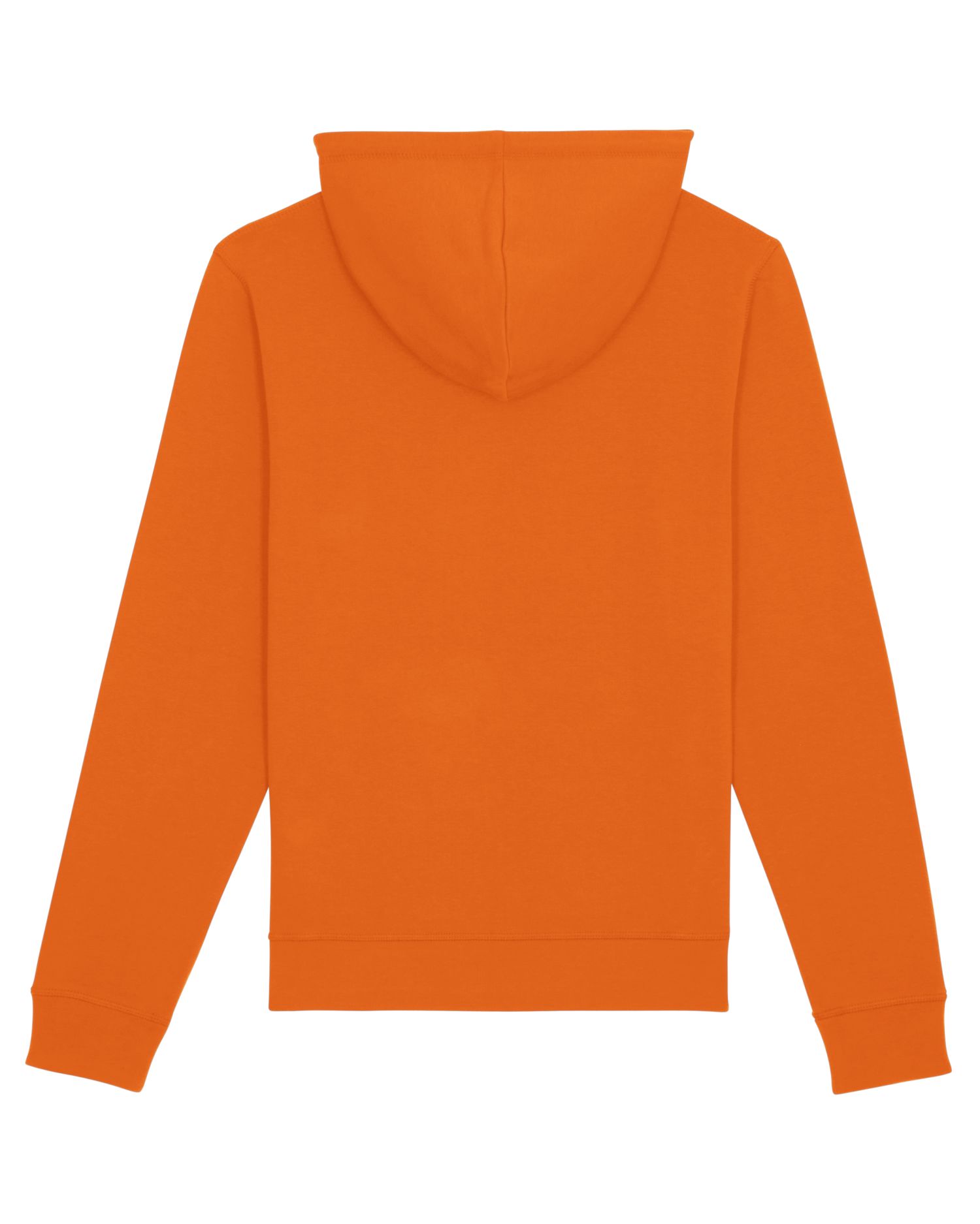 Be Famous Unisex Organic Basic Hoodie Bright Orange 3XL