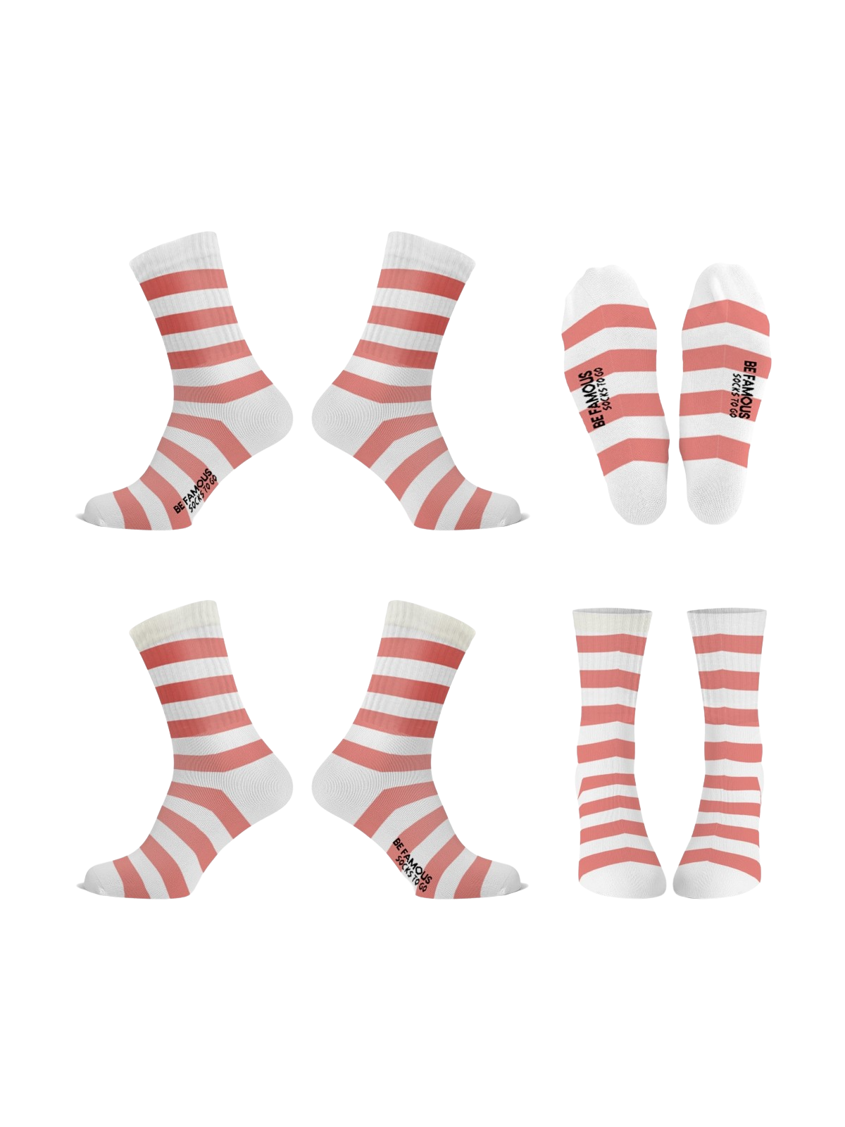Be Famous Socks to go Stripy Socks BFSO-43