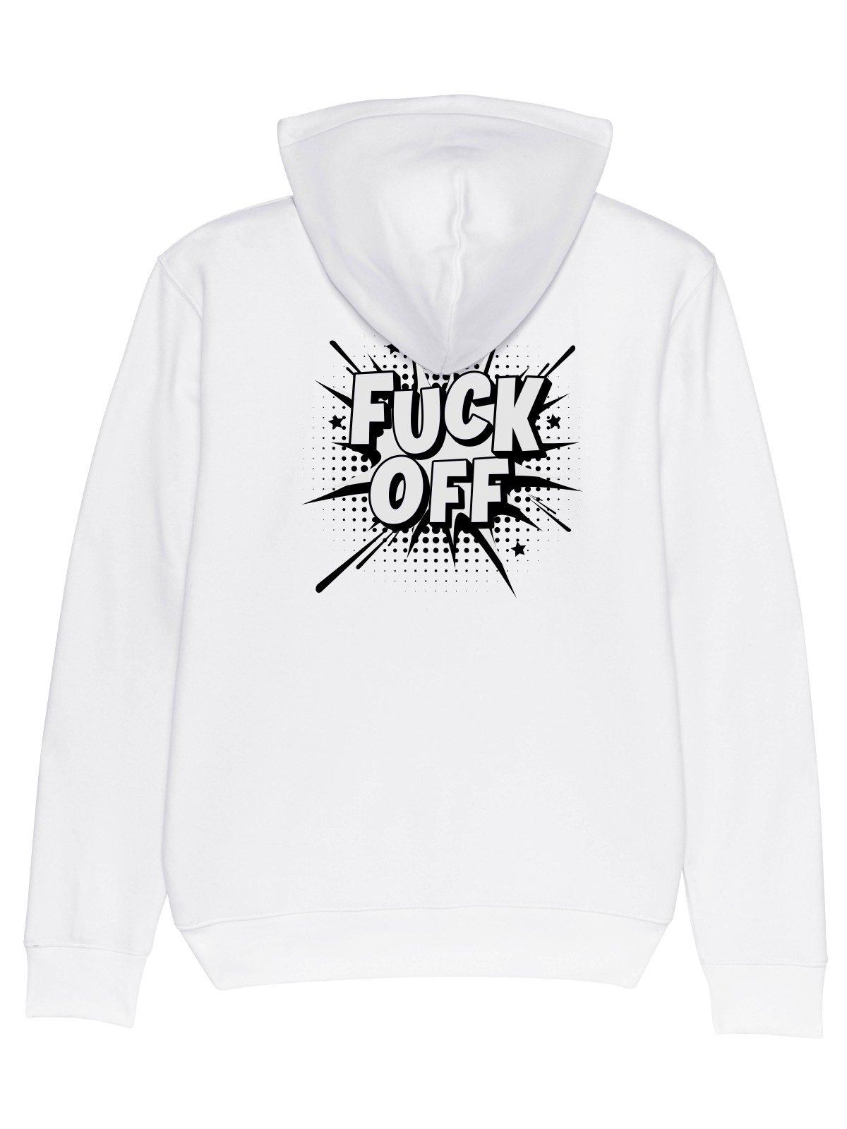 4Brothers Hoodie Fuck off  Hoody New White 4XL
