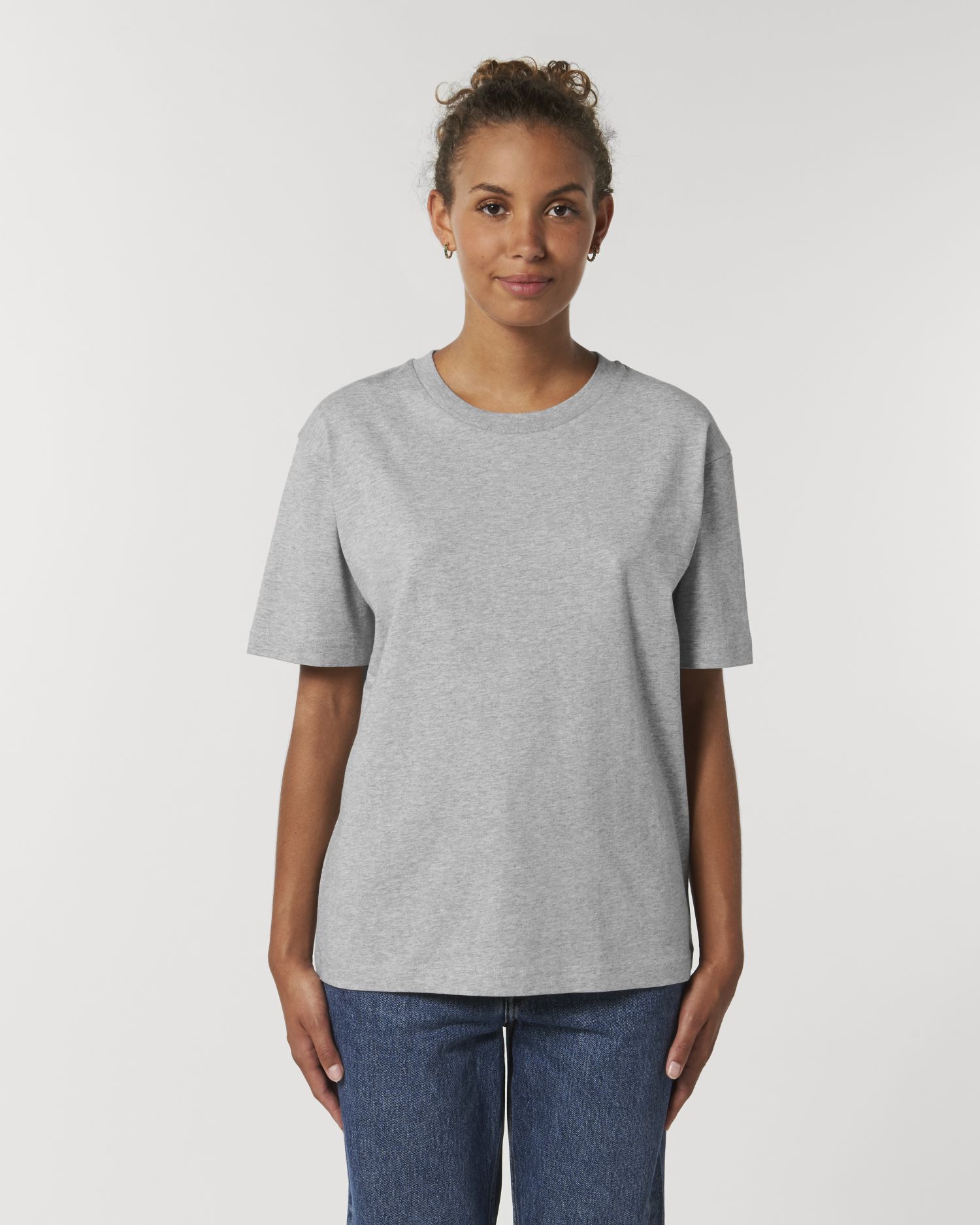 Be Famous Organic Unisex Relaxed T-shirt Heather Grey XXL