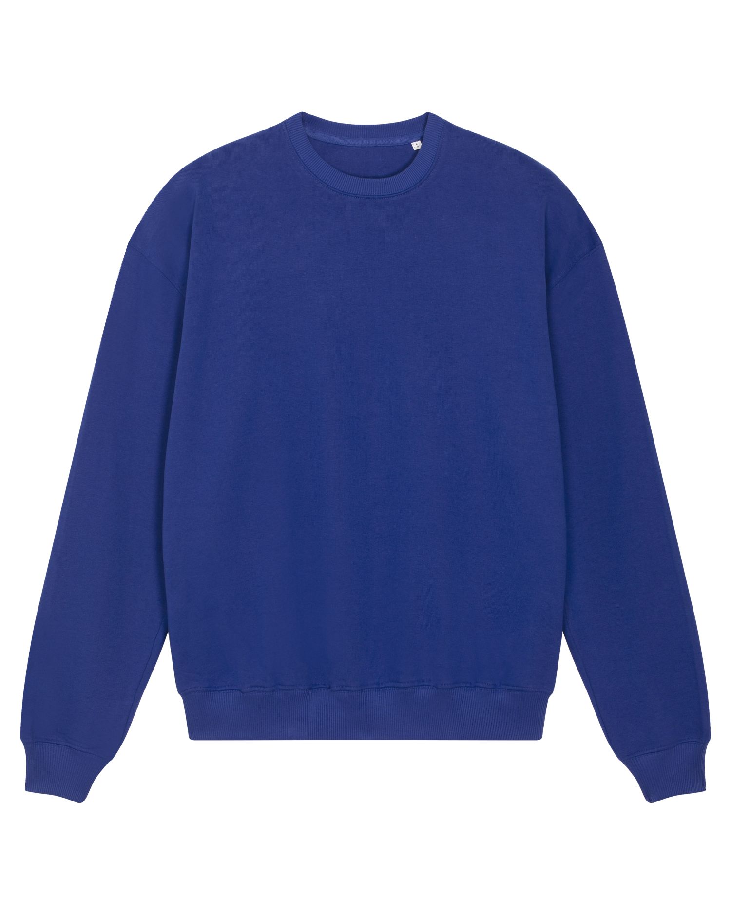 Be Famous Unisex Organic Oversized Sweatshirt Dry Hand Feel Worker Blue 3XL
