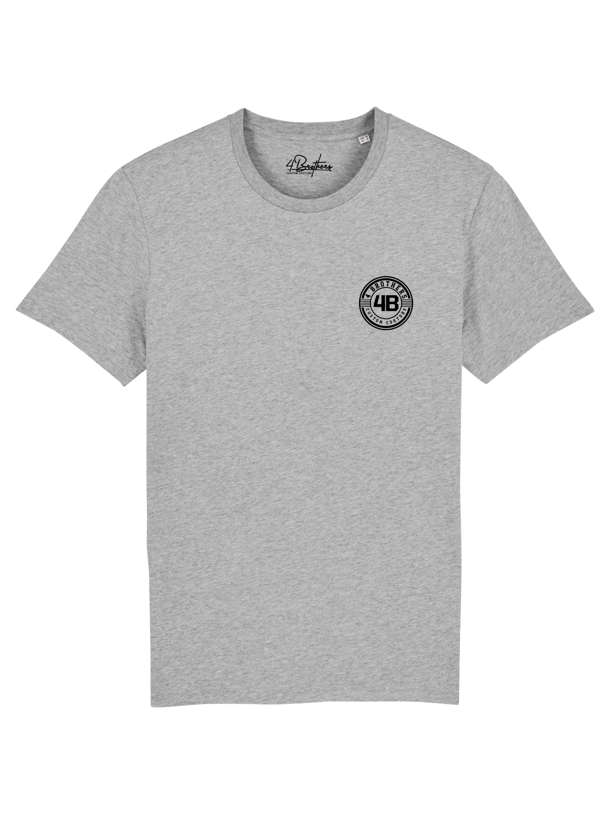 4Brothers T-Shirt 4B patch  T-Shirt Road Grey 5XL