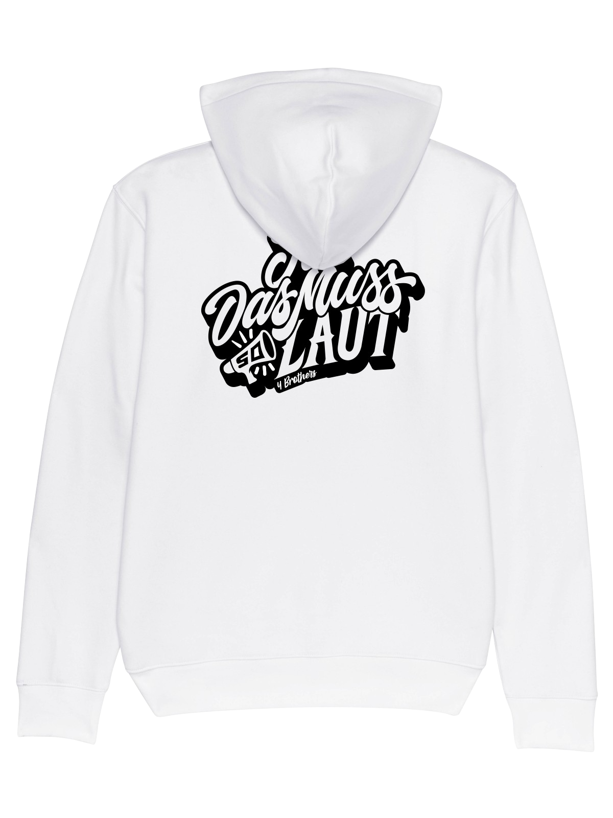 4Brothers Hoodie "das muss so laut"  New White 4XL