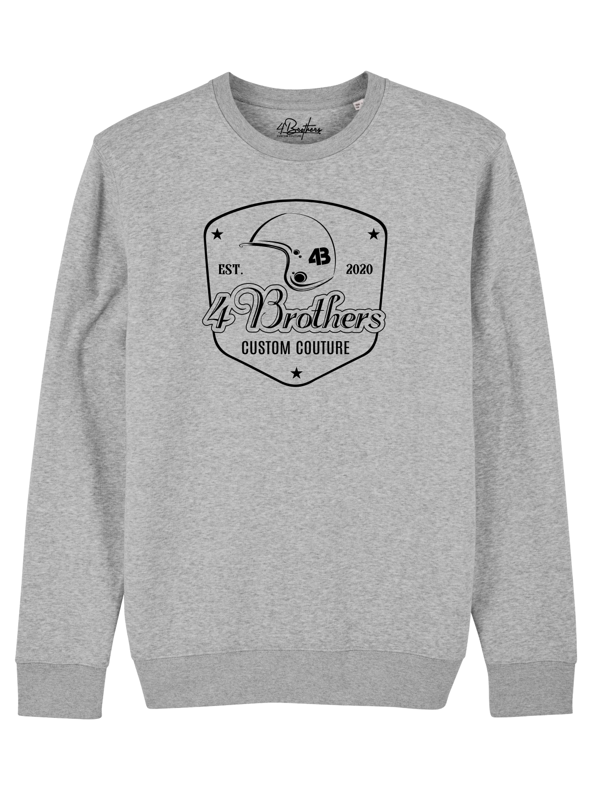 4Brothers Sweatshirt shield  Sweatshirt Road Grey 4XL